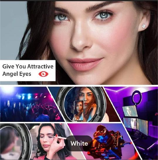 MJ-33 RGB LED Ring Light – 26cm,33cm,36cm Dimmable Selfie Light with Phone Holder