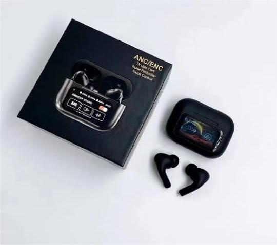 A9 Pro Wireless Bluetooth Earbuds with ANC & Smart Touch Screen