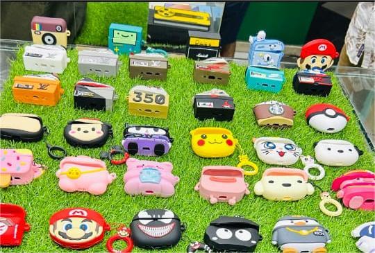 3D Cartoon Silicone Case for Earbuds
