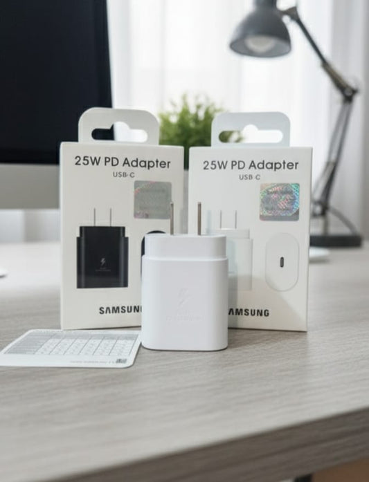 Samsung 25W Super Fast Charging USB-C PD Adapter With Free Data Cable