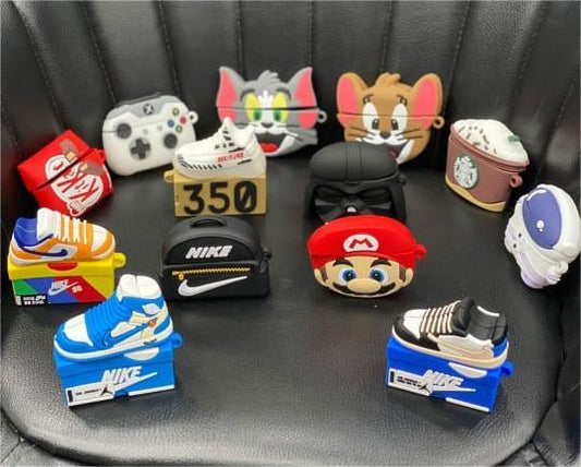 3D Cartoon Silicone Case for Earbuds