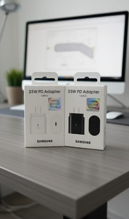 Samsung 25W Super Fast Charging USB-C PD Adapter With Free Data Cable